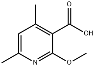 2-甲氧基-4,6-二甲基吡啶-3-甲酸 结构式