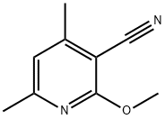2-甲氧基-4,6-二甲基烟腈 结构式