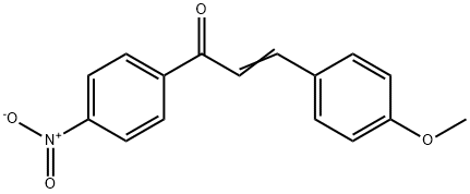 3-(4-methoxyphenyl)-1-(4-nitrophenyl)prop-2-en-1-one 结构式