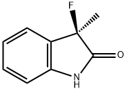 2H-Indol-2-one,3-fluoro-1,3-dihydro-3-methyl-,(3R)-(9CI) 结构式