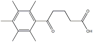 5-(2,3,4,5,6-PENTAMETHYLPHENYL)-5-OXOVALERIC ACID 结构式