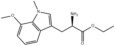 7-METHOXY-1-METHYL-D-TRYPTOPHAN ETHYL ESTER 结构式