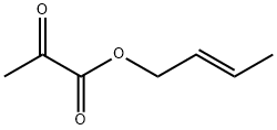 Propanoic acid, 2-oxo-, (2E)-2-butenyl ester (9CI) 结构式
