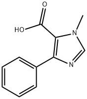 1-甲基-4-苯基-1H-咪唑-5-羧酸 结构式