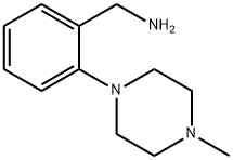 1-[2-(4-甲基-1-哌嗪)苯基]甲胺 结构式