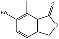 6-羟基-7-甲基-1(3H)-异苯并呋喃酮 结构式