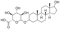 17-hydroxyandrostane-3-glucuronide 结构式