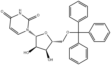 5'-O-三苯甲基尿苷 结构式