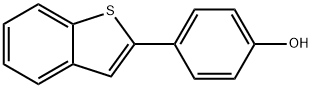 4-[苯并(B)噻吩-2-基]苯酚 结构式