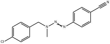 p-[3-(p-Chlorobenzyl)-3-methyl-1-triazeno]benzonitrile 结构式