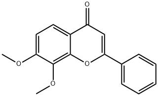 7,8-二甲氧基黄酮 结构式