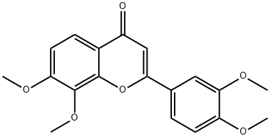 3,'4,7,8-四甲氧基黄酮 结构式