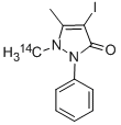 4-IODOANTIPYRENE-N-METHYL-14C 结构式