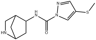 1H-Pyrazole-1-carboxamide,N-2-azabicyclo[2.2.1]hept-5-yl-4-(methylthio)- 结构式