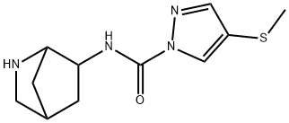 1H-Pyrazole-1-carboxamide,N-2-azabicyclo[2.2.1]hept-6-yl-4-(methylthio)- 结构式