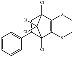 1,2,3,4,7,7-六氯-5-苯基二环[2.2.1]-2,5-庚二烯 结构式