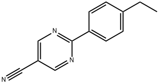 5-Pyrimidinecarbonitrile, 2-(4-ethylphenyl)- (9CI) 结构式
