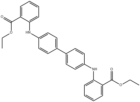 2,2'-[(1,1'-Biphenyl)-4,4'-diyldiimino]bisbenzoic acid diethyl ester 结构式