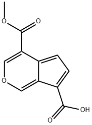 环戊并[C]吡喃-4,7-二羧酸 4-甲酯 结构式