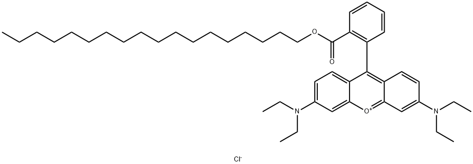 十八基罗丹明B氯化物 结构式