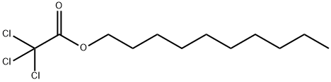 TRICHLOROACETIC ACID DECYL ESTER (C10) 结构式