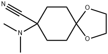 8-DiMethylaMino-1,4-dioxaspiro[4.5]decan-8-carbonitrile 结构式