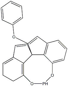 苯基-[R-1,1-螺二氢茚-7,7-二基]-亚磷酸酯 结构式