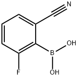 2-CYANO-6-FLUOROPHENYLBORONIC ACID 结构式