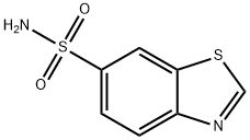 6-苯并噻唑磺酰胺(9CI) 结构式