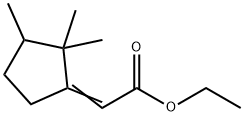 Acetic acid, (2,2,3-trimethylcyclopentylidene)-, ethyl ester (9CI) 结构式