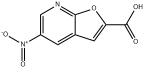 5-硝基-呋喃[2,3-B]吡啶-2-羧酸 结构式