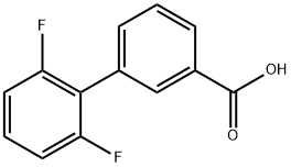 2',6'-二氟-[1,1'-联苯]-3-羧酸 结构式