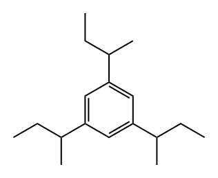 1,3,5-Tris(1-methylpropyl)benzene 结构式