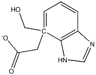 1H-Benzimidazole-4-methanol,acetate(ester)(9CI) 结构式