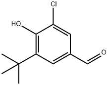 5-(tert-butyl)-3-chloro-4-hydroxybenzaldehyde  结构式