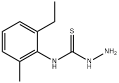 3-氨基-1-(2-乙基-6-甲基苯基)硫脲 结构式