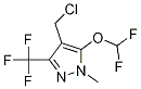 1-甲基-3-三氟甲基-4-氯甲基-5-二氟甲氧基-1-H-吡唑 结构式