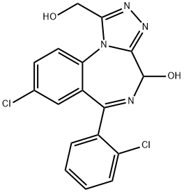 1’,4-Dihydroxy Triazolam 结构式