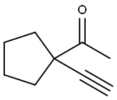 Ethanone,1-(1-ethynylcyclopentyl)- 结构式