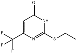 2-乙硫基-4-羟基-6-三氟甲基嘧啶 结构式