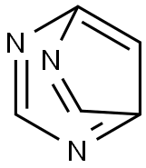 2,4,6-Triazabicyclo[3.2.1]octa-1,3,5(8),6-tetraene (8CI) 结构式