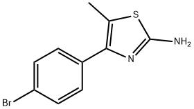 2-氨基-4-(4-溴苯)-5-甲基噻唑 结构式