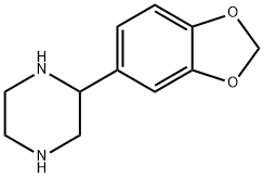 2-(1,3-苯并二氧-5-基)哌嗪 结构式