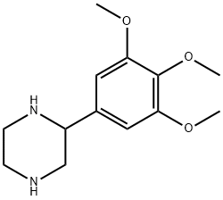 2-(3,4,5-三甲氧苯基)]哌嗪 结构式