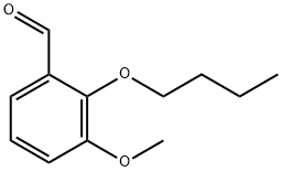 2-丁氧基-3-甲氧基苯甲醛 结构式