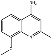 4-氨基-8-甲氧基-2-甲基喹啉 结构式
