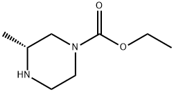 1-Piperazinecarboxylicacid,3-methyl-,ethylester,(3R)-(9CI) 结构式