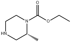 1-Piperazinecarboxylicacid,2-methyl-,ethylester,(2R)-(9CI) 结构式