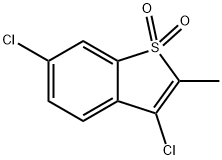 3,6-dichloro-2-methyl-1-benzothiophene 1,1-dioxide 结构式