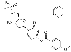 N(4) anisoyl-2'-deoxycytidine 5'-monophosphate pyridinium 结构式